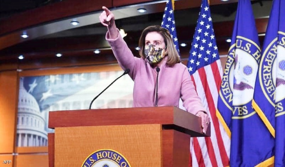 رئيسة مجلس النواب الأمريكي تلاحق «ترامب» بعد الخروج.. وتكشف «ماذا فعل» مع كورونا رئيسة مجلس النواب الأمريكي تلاحق «ترامب» بعد الخروج.. وتكشف «ماذا فعل» مع كورونا