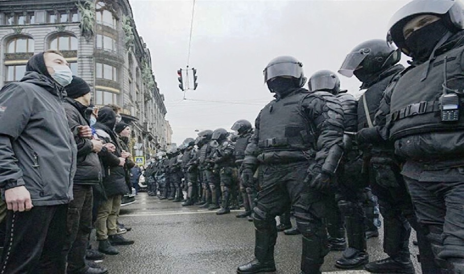 اعتقال 40 صحافياً خلال المظاهرات الروسية