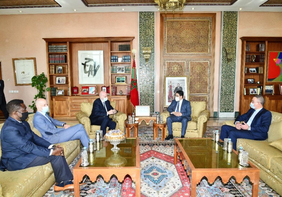 بوريطة ولقجع يستقبلان رئيس الفيفا في زيارة رسمية له بالمغرب
