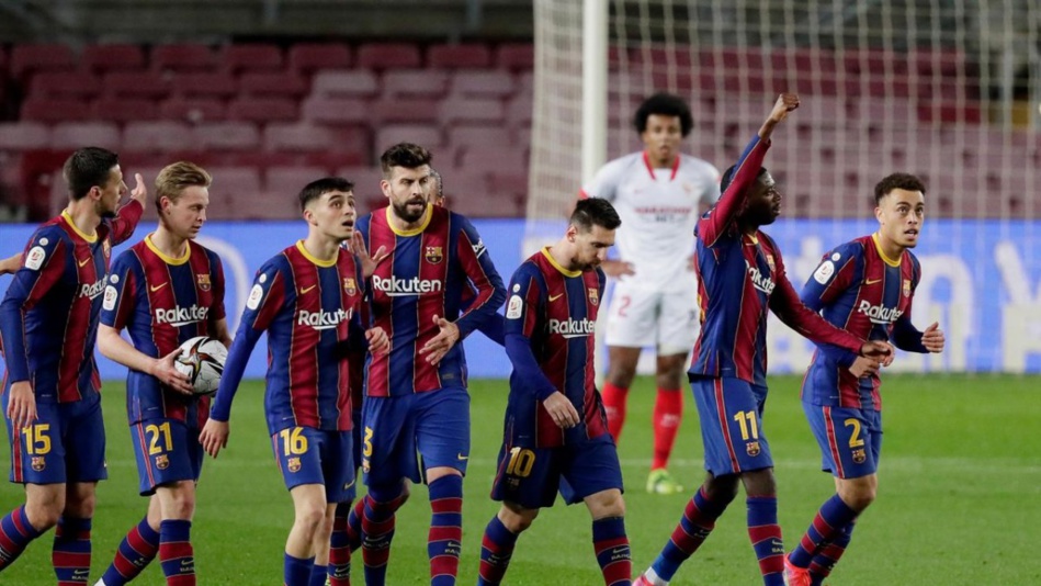 ريمونتادا على إشبيلية تعبر ببرشلونة إلى نهائي كأس ملك إسبانيا