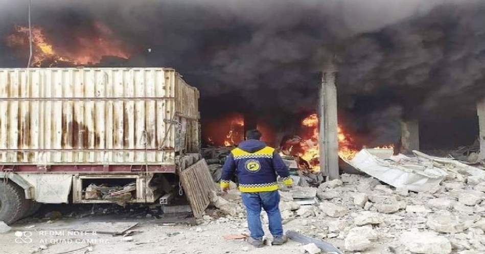 قتلى وجرحى بانفجار ضخم في ريف حلب قتلى وجرحى بانفجار ضخم في ريف حلب