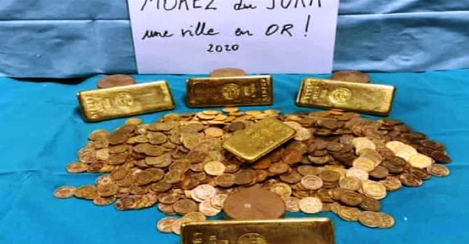 سبائك وعملات ذهبية بمبنى مهجور في فرنسا سبائك وعملات ذهبية بمبنى مهجور في فرنسا