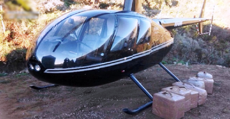 العثور على مروحية نواحي "كتامة" تستعمل في تهريب الحشيش العثور على مروحية نواحي "كتامة" تستعمل في تهريب الحشيش