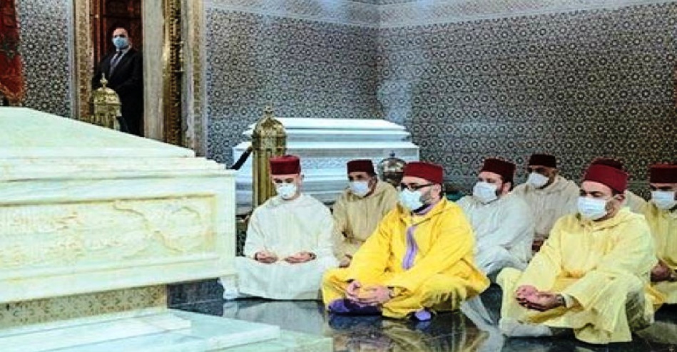 جلالة الملك يترحم على روح جده المغفور له الملك محمد الخامس