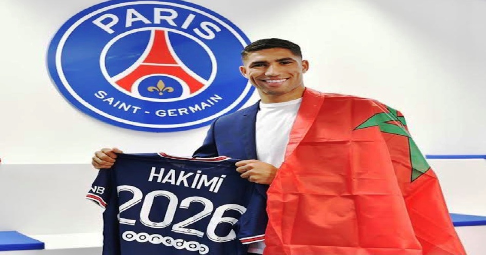 بأغلى صفقة انتقال لاعب عربي في التاريخ: باري سان جيرمان يقدم نجمه الجديد المغربي حكيمي