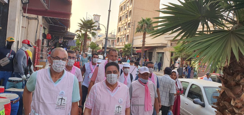 بالصور.. حزب الاستقلال بوجدة يقود حملة انتخابية منظمة وأنيقة