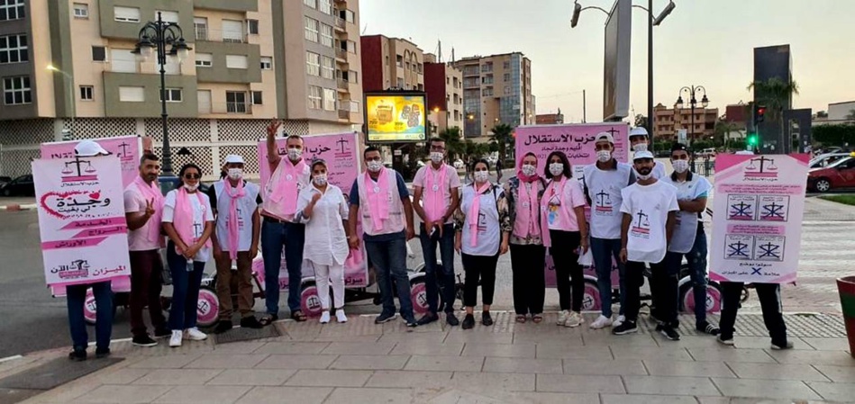 بالصور.. حزب الاستقلال بوجدة يقود حملة انتخابية منظمة وأنيقة