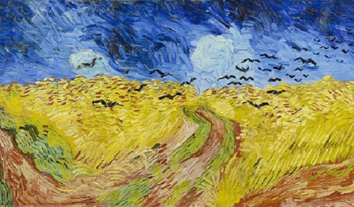 لوحة حقول القمح والغربان لفان غوغ، 1890 لوحة حقول القمح والغربان لفان غوغ، 1890