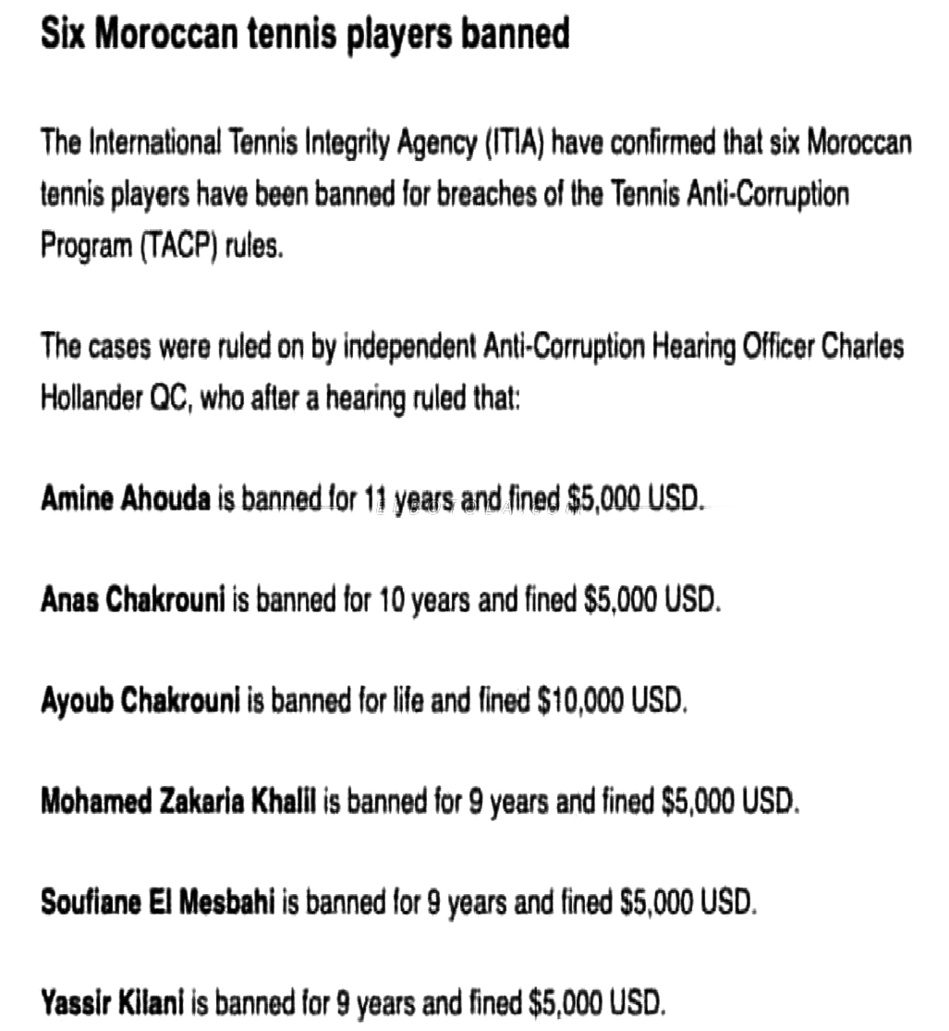 فضيحة مدوية تهز كرة المضرب الوطنية فضيحة مدوية تهز كرة المضرب الوطنية