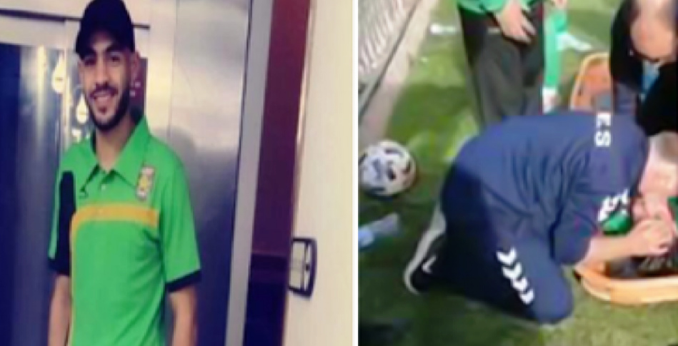 رحيل لاعب جزائري أثناء مباراة كرة قدم رحيل لاعب جزائري أثناء مباراة كرة قدم