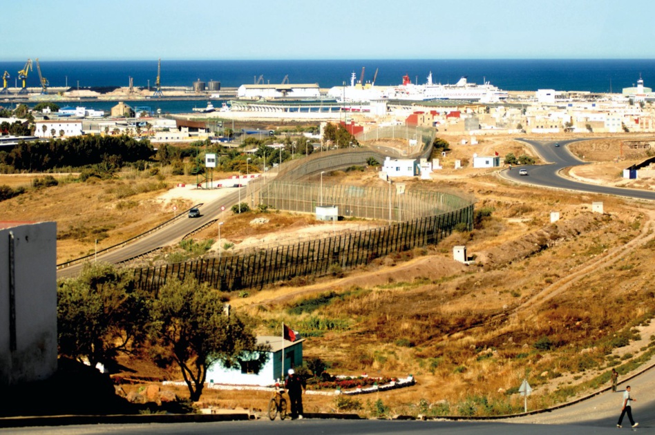 الحدود الوهمية لمدينة مليلية المحتلة الحدود الوهمية لمدينة مليلية المحتلة