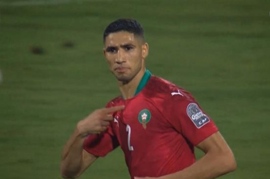 المغرب ينجو من كمين الغابون بهدف حكيمي المغرب ينجو من كمين الغابون بهدف حكيمي