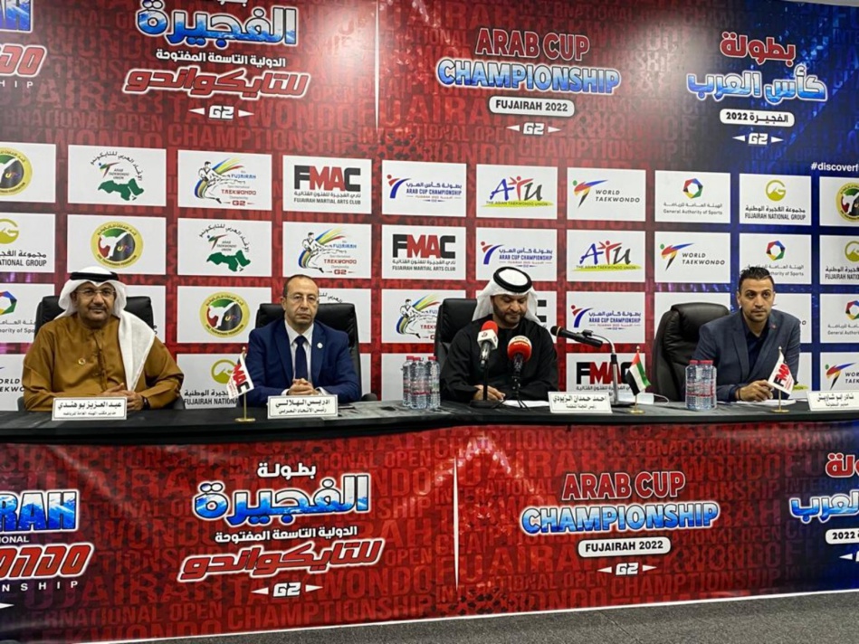 نادي الفجيرة للفنون القتالية ينظم لقاء صحفيا لبطولة كأس العرب للتايكوندو