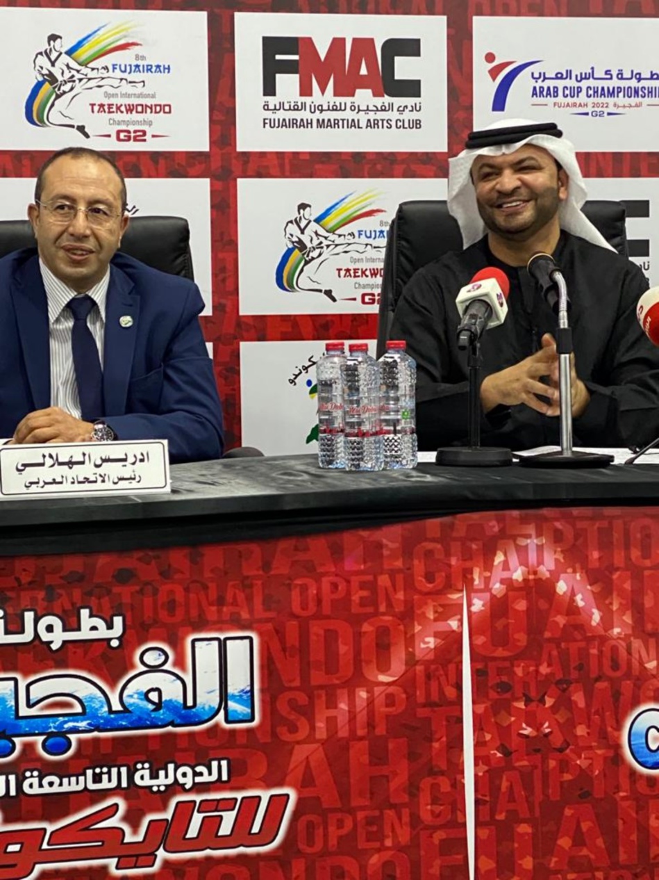 نادي الفجيرة للفنون القتالية ينظم لقاء صحفيا لبطولة كأس العرب للتايكوندو