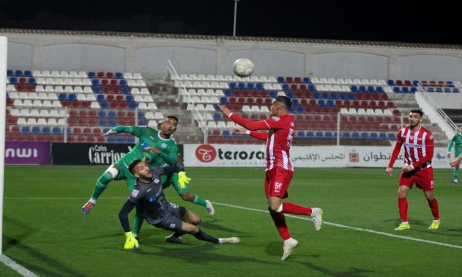 من مباراة المغرب التطواني وأولمبيك الدشيرة