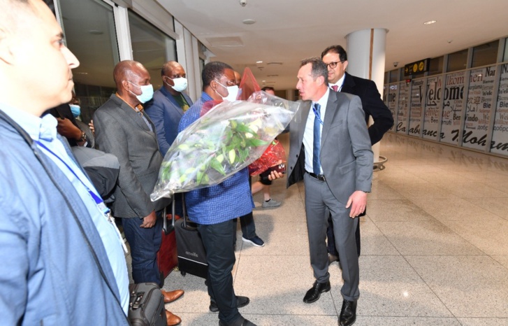 وصول بعثة منتخب الكونغو للمغرب  وصول بعثة منتخب الكونغو للمغرب