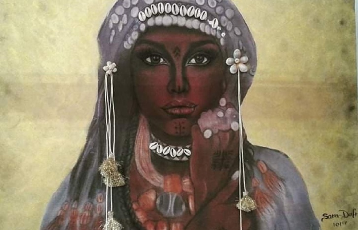 صارة ظفر الله ترسم على جنبات سبو صارة ظفر الله ترسم على جنبات سبو