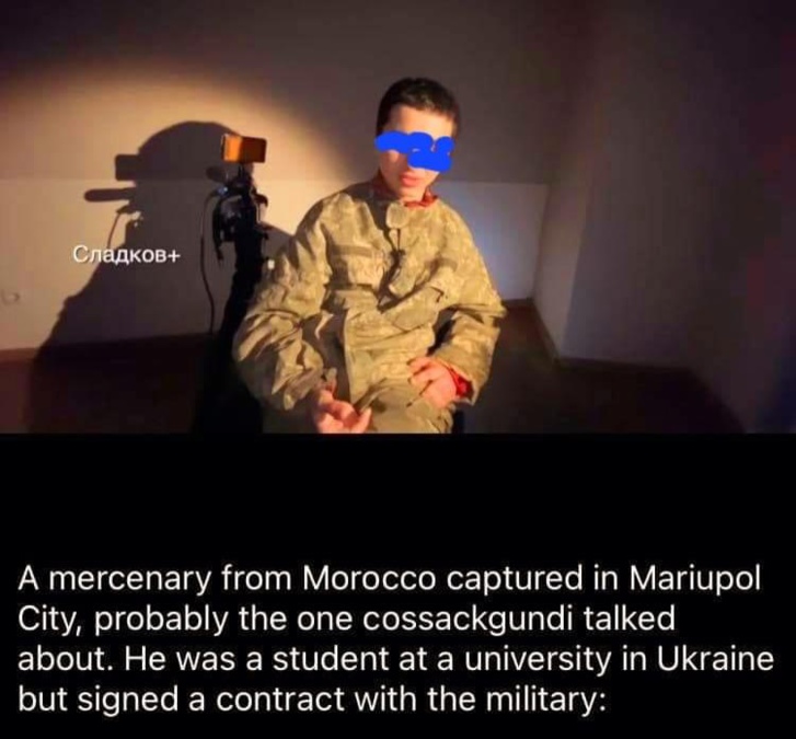 اعتفال مغربي كان يقاتل مع الجيش الأوكراني