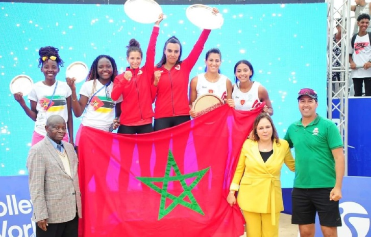 المنتخب المغربي يحرز لقب كرة الطائرة الشاطئية