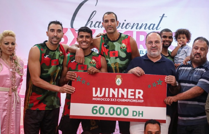 الجيش الملكي يتوج بلقب كرة السلة الثلاثية 