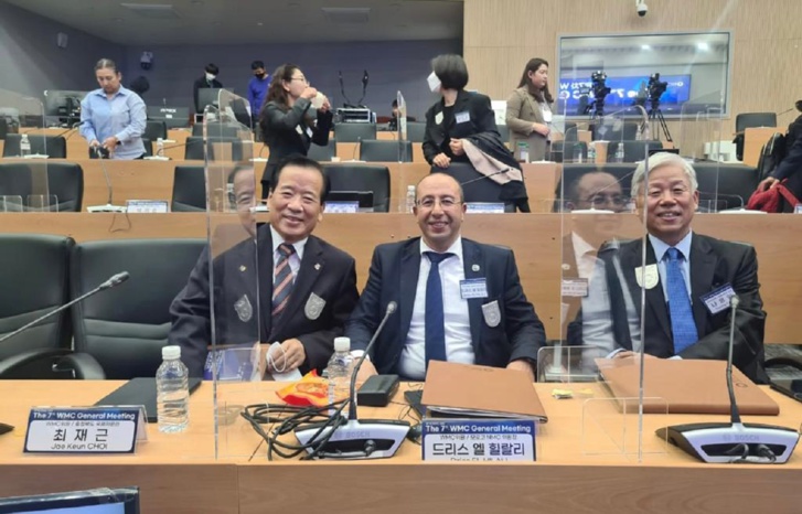 كوريا الجنوبية: الهلالي يشارك في اجتماع الجمعية العمومية للمجلس العالمي للفنون الدفاعية