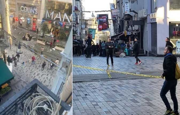 قتلى وجرحى في انفجار بمنطقة تقسيم التركية قتلى وجرحى في انفجار بمنطقة تقسيم التركية