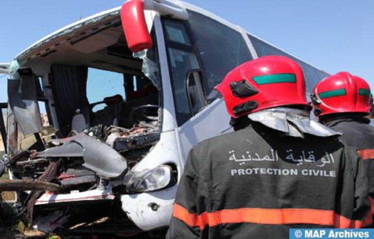 انقلاب حافلة لنقل المسافرين يخلف 11 قتيلا وإصابة 43 شخصا بإقليم تازة 