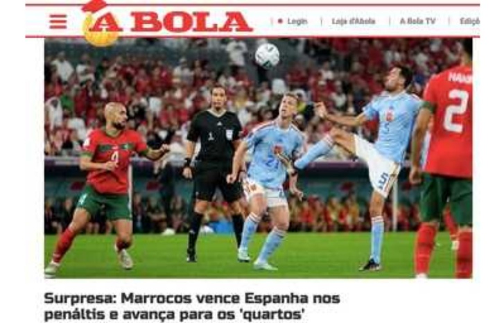 الصحافة البرتغالية تشيد بتأهل أسود الأطلس