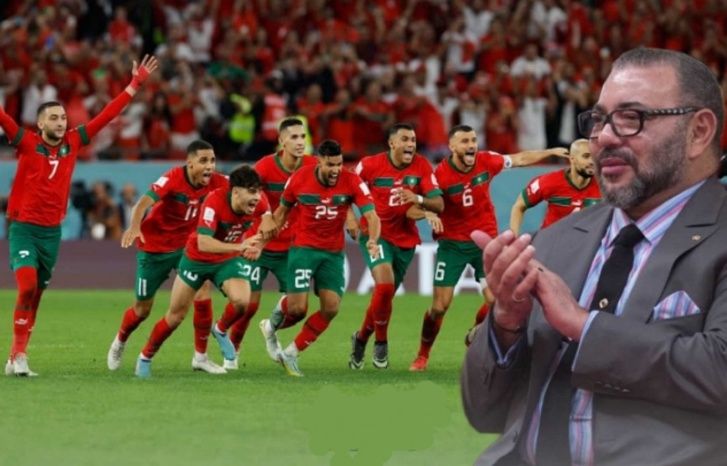 التبريكات تنهال على المغرب ملكا وشعبا بعد التأهل التاريخي لنصف نهائي المونديال التبريكات تنهال على المغرب ملكا وشعبا بعد التأهل التاريخي لنصف نهائي المونديال