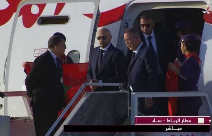 أسود الأطلس تصل إلى مطار الرباط - سلا أسود الأطلس تصل إلى مطار الرباط - سلا