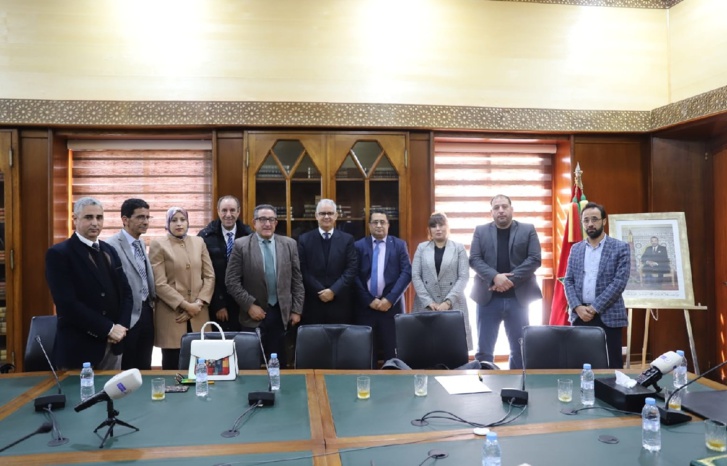 نزار بركة يلتقي مع وفد ممثل لإقليم العرائش في الرباط نزار بركة يلتقي مع وفد ممثل لإقليم العرائش في الرباط