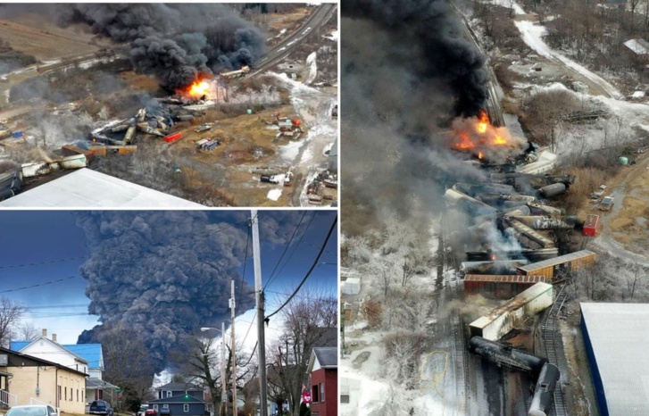 وصفوه بـ"تشيرنوبل" جديد.. أمريكا تتعمد التكتم على كارثة تسرب مواد كيميائية سامة في "أوهايو" وصفوه بـ"تشيرنوبل" جديد.. أمريكا تتعمد التكتم على كارثة تسرب مواد كيميائية سامة في "أوهايو"