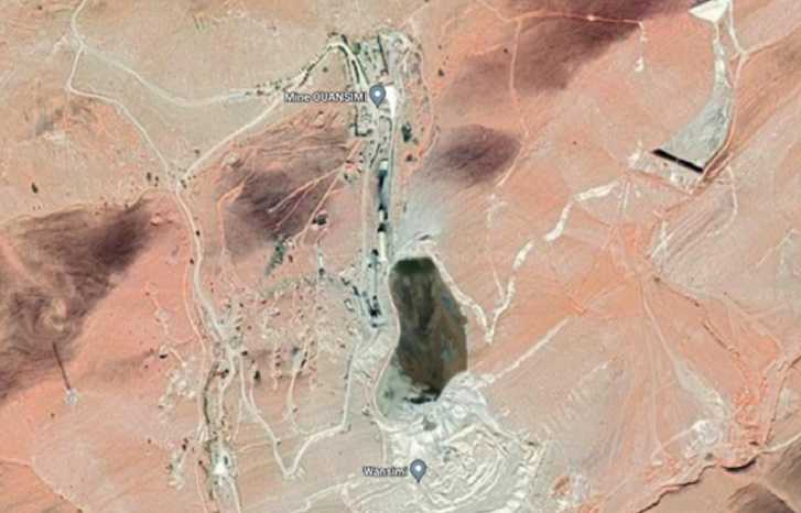 منجم وانسيمي، خرائط غوغل منجم وانسيمي، خرائط غوغل