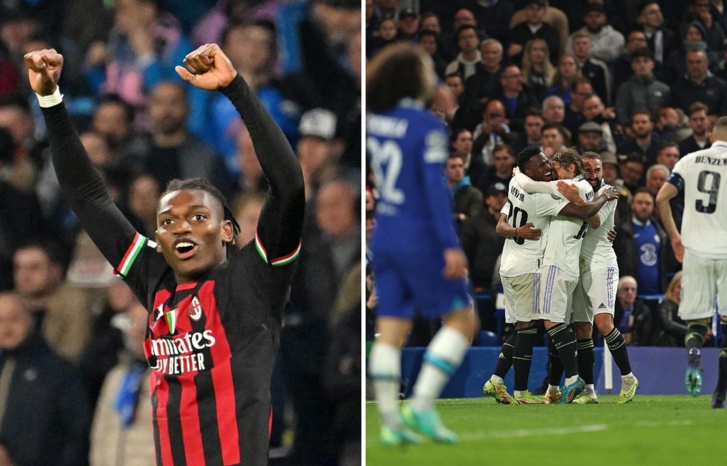 الريال وميلان يبلغان نصف النهائي على حساب تشلسي ونابولي الريال وميلان يبلغان نصف النهائي على حساب تشلسي ونابولي