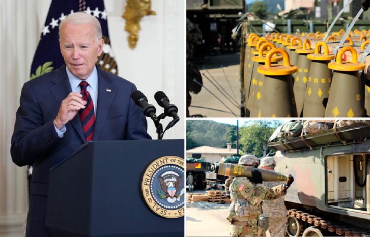 فضيحة حول الذخائر العنقودية الممنوحة لأوكرانيا فضيحة حول الذخائر العنقودية الممنوحة لأوكرانيا