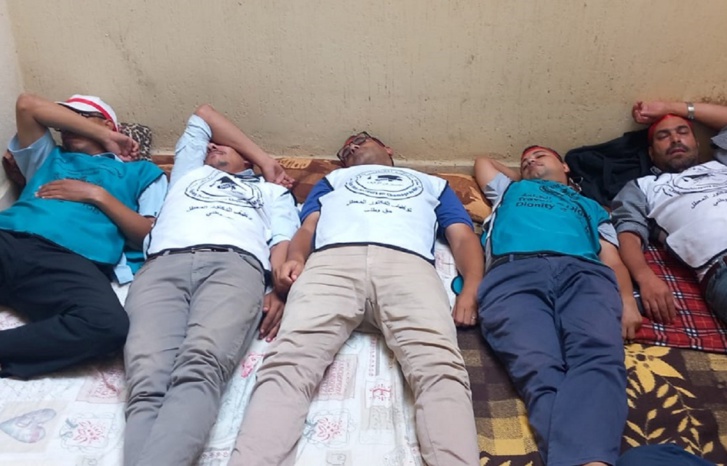 الدكاترة المعطلون يواصلون خوض معركة الأمعاء الفارغة الدكاترة المعطلون يواصلون خوض معركة الأمعاء الفارغة