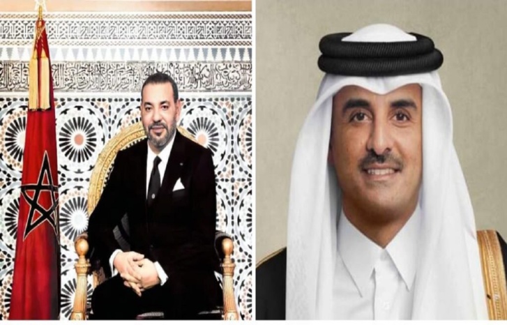 رسالة خطية من الملك محمد السادس إلى أمير دولة قطر