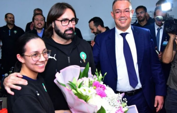 لقجع يستقبل لبؤات الأطلس بعد مشاركتهن المتميزة بمونديال السيدات لقجع يستقبل لبؤات الأطلس بعد مشاركتهن المتميزة بمونديال السيدات