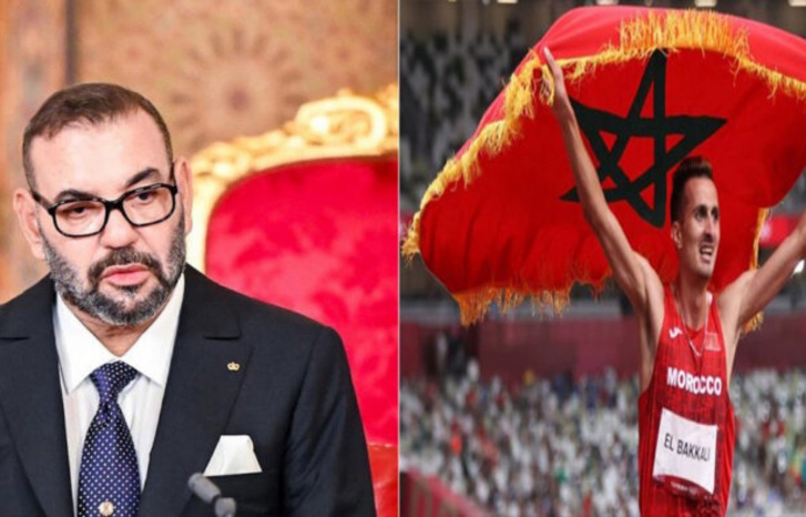 جلالة الملك يهنئ البقالي عقب إحرازه ذهبية 3000 متر موانع ببطولة العالم جلالة الملك يهنئ البقالي عقب إحرازه ذهبية 3000 متر موانع ببطولة العالم