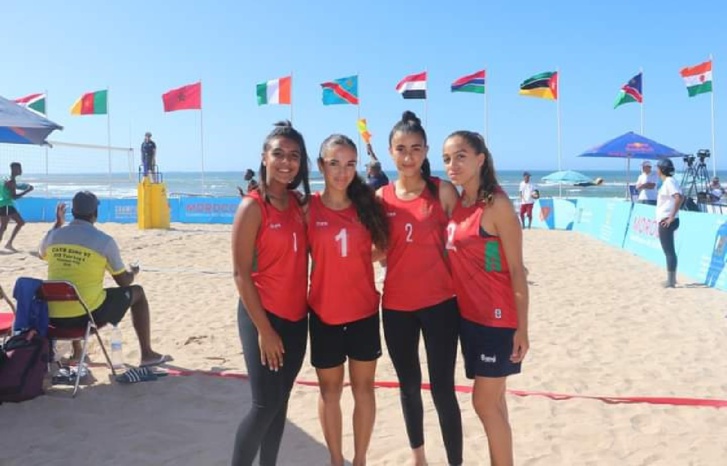 المغرب يتوج بطلا لإفريقيا في كرة الطائرة الشاطئية سيدات U21 المغرب يتوج بطلا لإفريقيا في كرة الطائرة الشاطئية سيدات U21