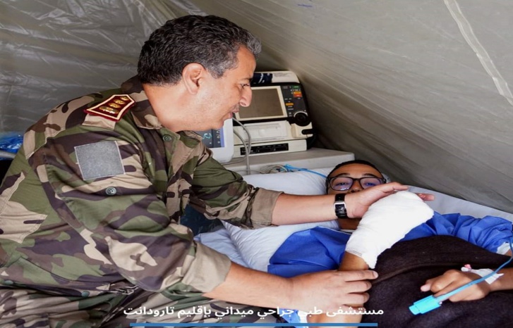 به وحدة للطب النفسي.. مستشفى عسكري ميداني بإقليم تارودانت لعلاج ضحايا الزلزال به وحدة للطب النفسي.. مستشفى عسكري ميداني بإقليم تارودانت لعلاج ضحايا الزلزال