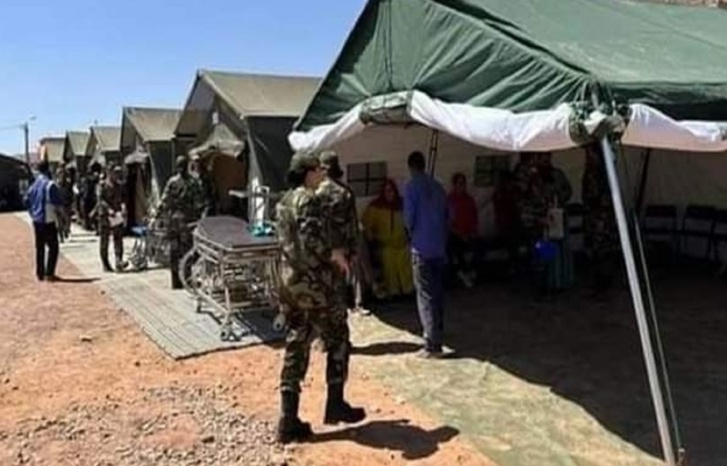 به وحدة للطب النفسي.. مستشفى عسكري ميداني بإقليم تارودانت لعلاج ضحايا الزلزال به وحدة للطب النفسي.. مستشفى عسكري ميداني بإقليم تارودانت لعلاج ضحايا الزلزال