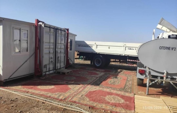 المديرية العامة للأمن الوطني توفد مخبزتين متنقلتين إلى ضواحي مراكش دعماً للمتضررين من الزلزال المديرية العامة للأمن الوطني توفد مخبزتين متنقلتين إلى ضواحي مراكش دعماً للمتضررين من الزلزال