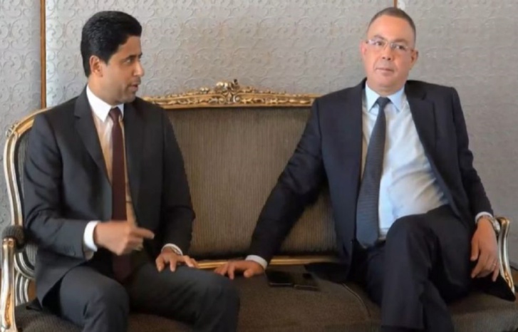 مالك قنوات "بي إن سبورت" يزور المغرب تعبيراً عن تضامنه جراء الزلزال المدمر ويلتقي "فوزي لقجع" مالك قنوات "بي إن سبورت" يزور المغرب تعبيراً عن تضامنه جراء الزلزال المدمر ويلتقي "فوزي لقجع"