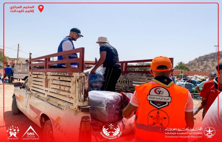 تلبية لنداء الوطن.. الكشفية الحسنية المغربية تنخرط في الحملة التضامنية مع المتضررين من الزلزال تلبية لنداء الوطن.. الكشفية الحسنية المغربية تنخرط في الحملة التضامنية مع المتضررين من الزلزال