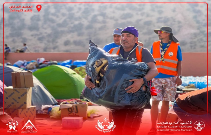 تلبية لنداء الوطن.. الكشفية الحسنية المغربية تنخرط في الحملة التضامنية مع المتضررين من الزلزال تلبية لنداء الوطن.. الكشفية الحسنية المغربية تنخرط في الحملة التضامنية مع المتضررين من الزلزال