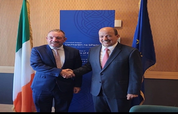 رئيس مجلس المستشارين المغربي يجري محادثات مع رئيس مجلس الشيوخ الأيرلندي رئيس مجلس المستشارين المغربي يجري محادثات مع رئيس مجلس الشيوخ الأيرلندي