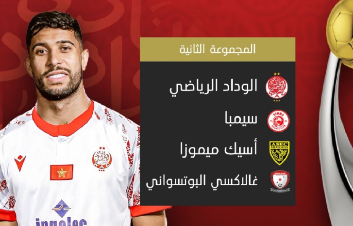 قرعة دوري أبطال إفريقيا تضع الوداد في مجموعة في المتناول قرعة دوري أبطال إفريقيا تضع الوداد في مجموعة في المتناول