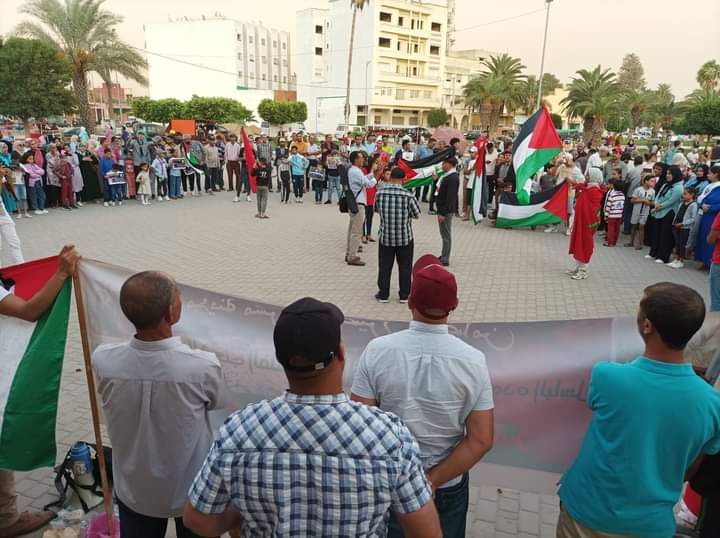 ساكنة بلقصيري تتضامن مع الشعب الفلسطيني