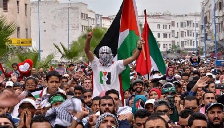 البيضاء: آلاف المغاربة يخرجون في مسيرة حاشدة نصرة لغزة